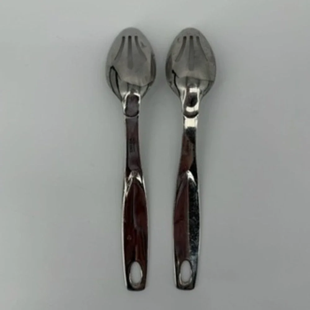 Oneida 18/8 Stainless Steel Slotted Serving Spoons‎ Set of 2 Silver 10